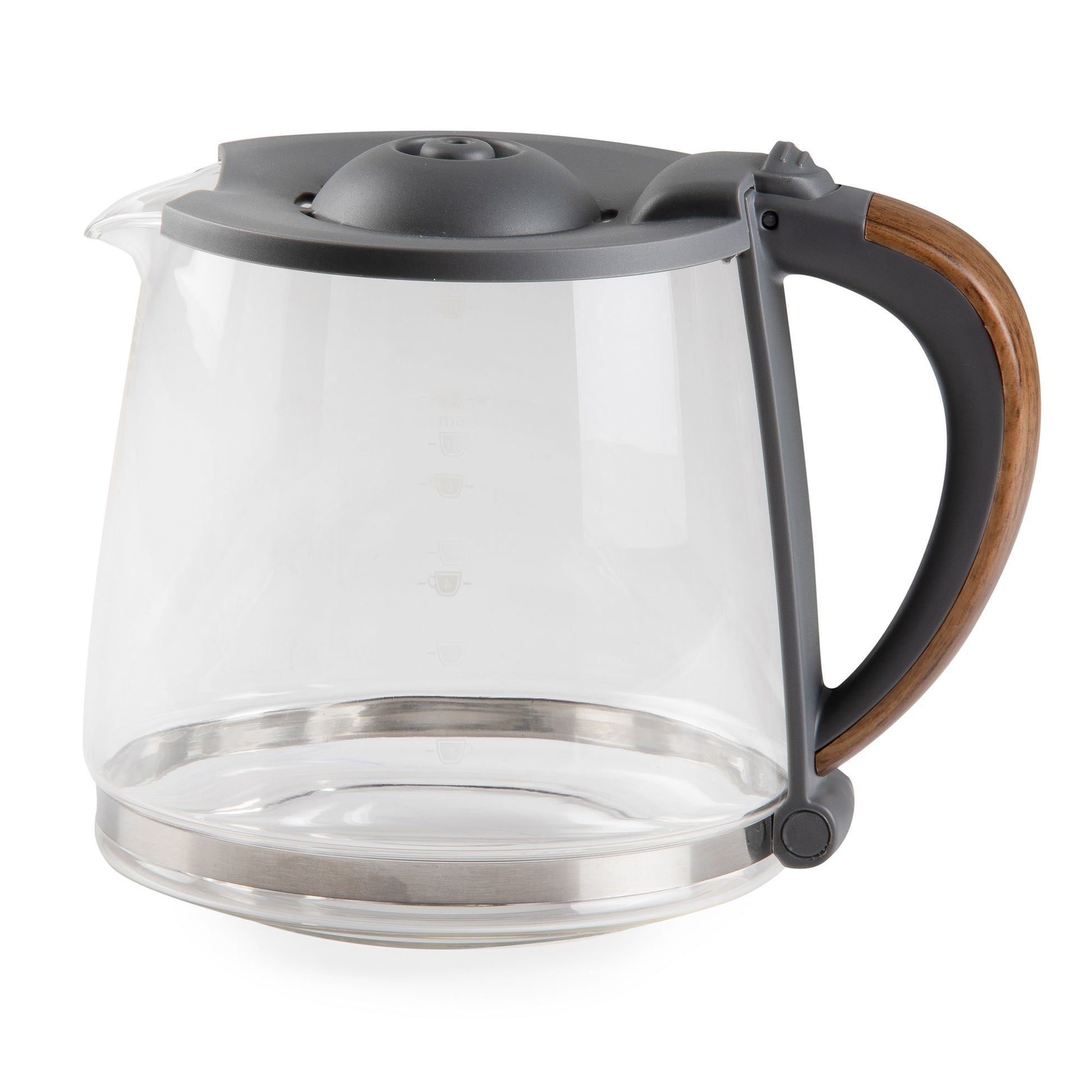 Domo DO754K Filterkaffeemaschine – 10 Tassen, 1,25 l, Melitta Filtertüten 1x4, Grau