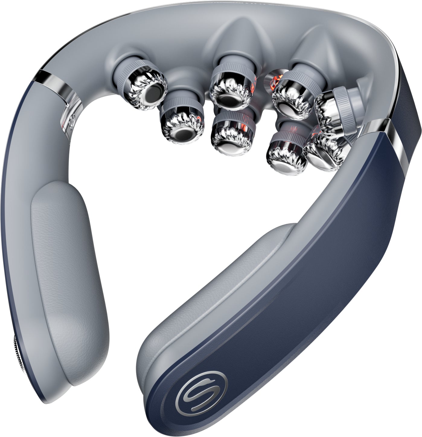 SKG Massagegerät G7 Pro-Fold – EMS, Knetmassage, mit Wärmefunktion – Akku – Blau