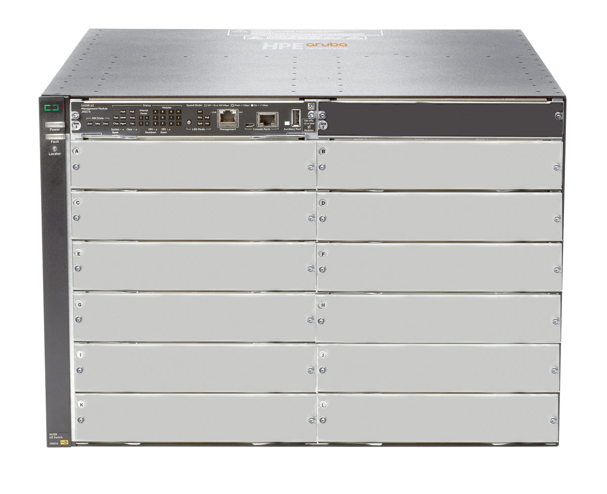 HPE 5412R zl2 J9822A – Managed Switch – 12×Modulsteckplätze, bis 96×10G, bis 288×GbE