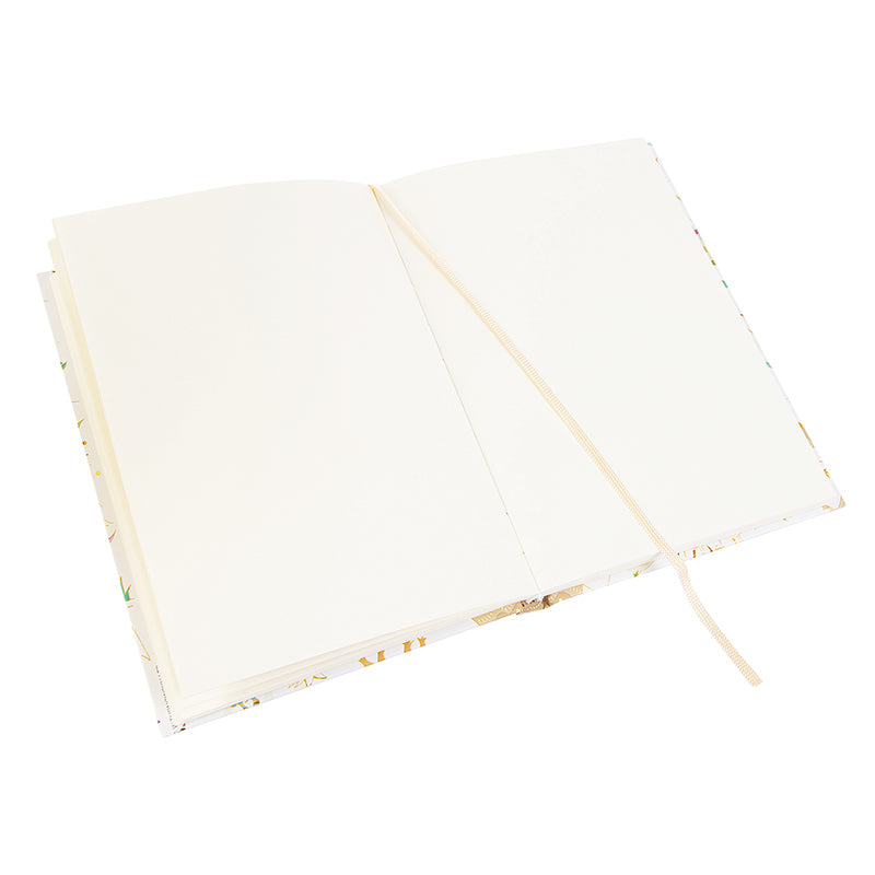 Goldbuch Notizbuch – A5 – blanko – 200 Seiten – 100 g/m² – Hardcover, Lesezeichen, mehrfarbig