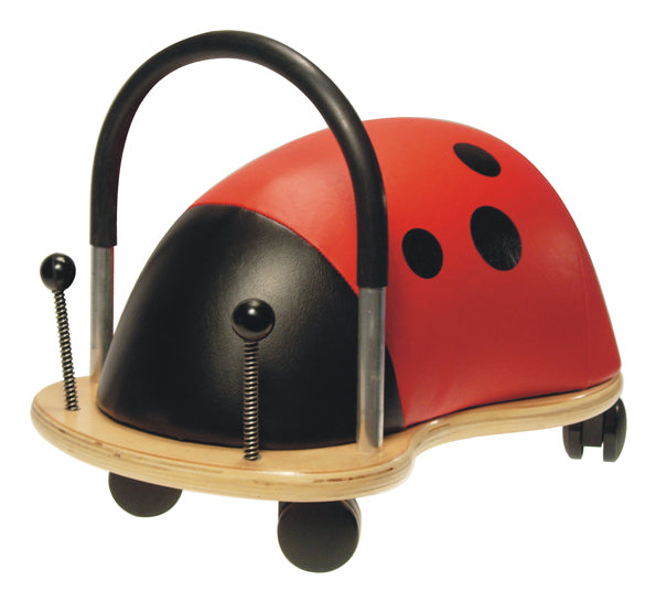 Wheely Bug Aufsitztier Marienkäfer – 25,0 × 28,0 × 48,0 cm – 50 kg Belastbarkeit, ab 3 J., schwarz/rot