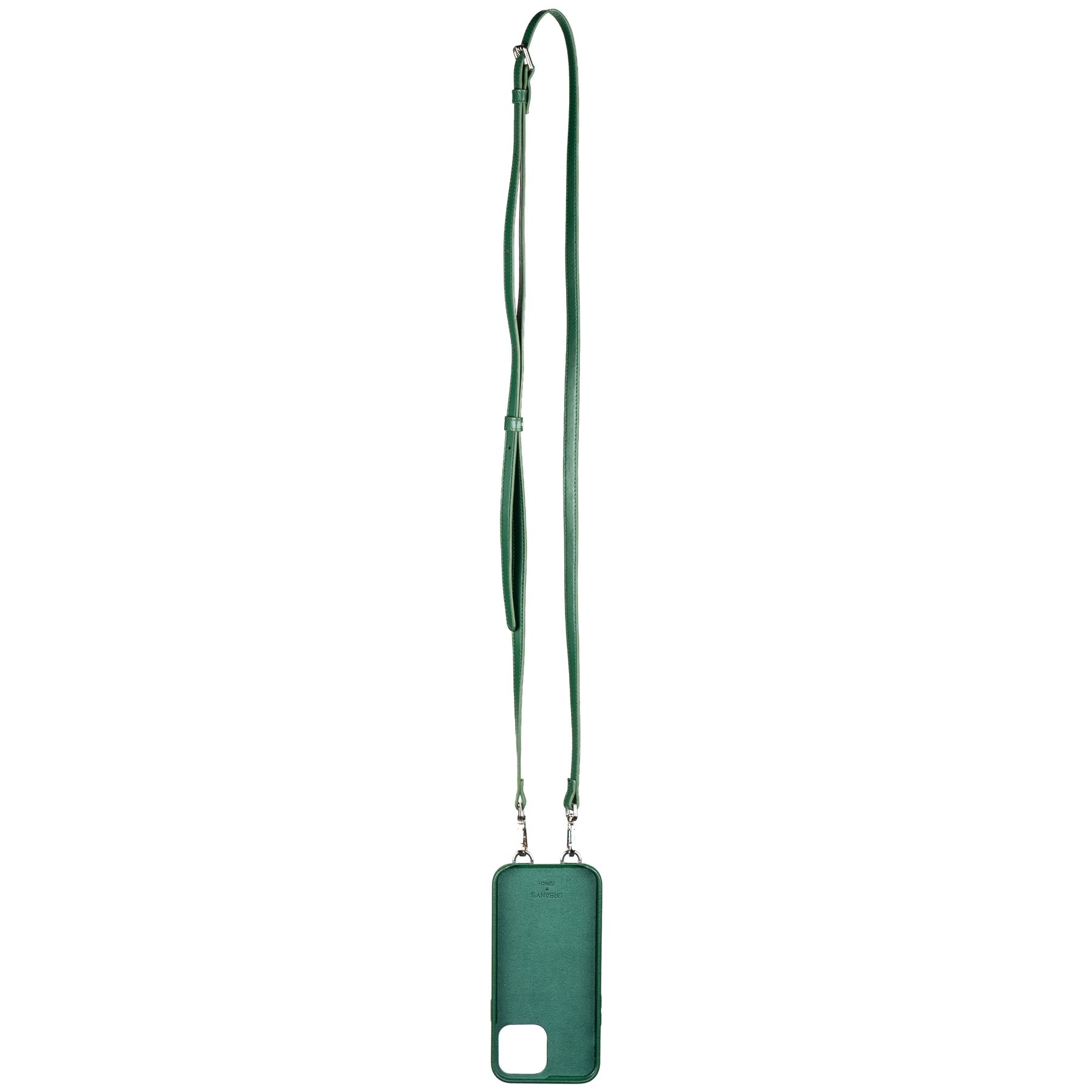 Urbany's Necklace-Hülle – für Apple iPhone 15 Pro Max – Racing Green – Kunstleder – Magnetverschluss