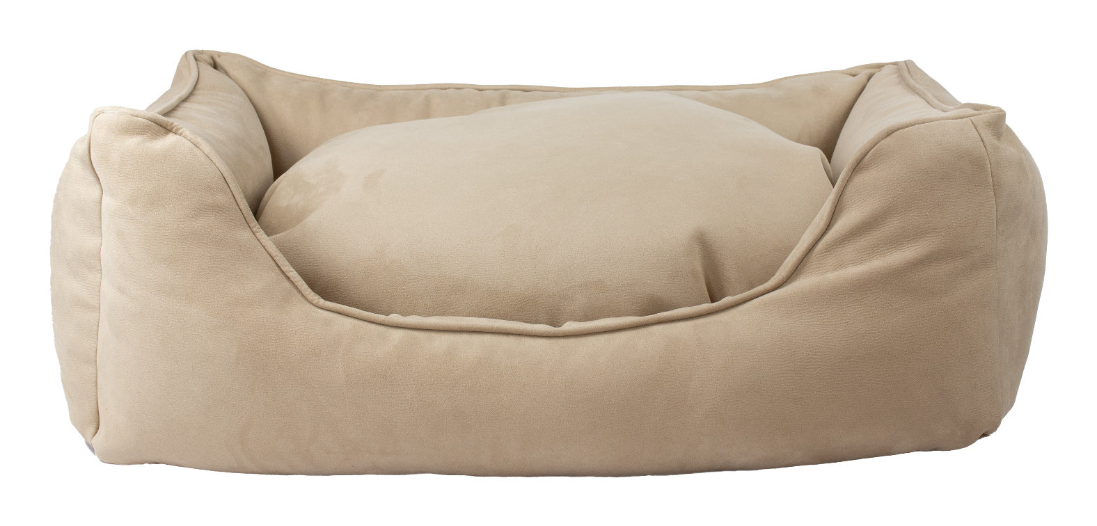 Bjørnfjell Senja Hundebett – 60 × 80 × 25 cm, Polyester/Baumwolle, Abnehmbarer Bezug, Beige