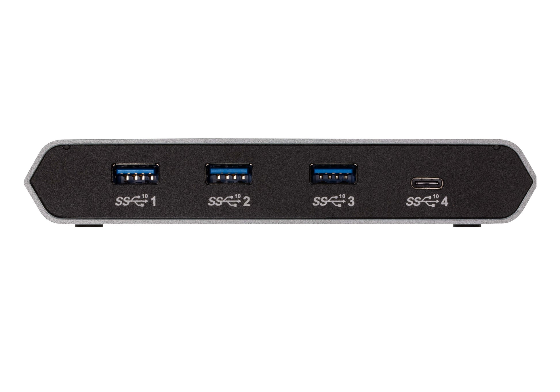 ATEN 2-Port USB-C Gen 2 Sharing Switch – Stromdurchgang, Silber