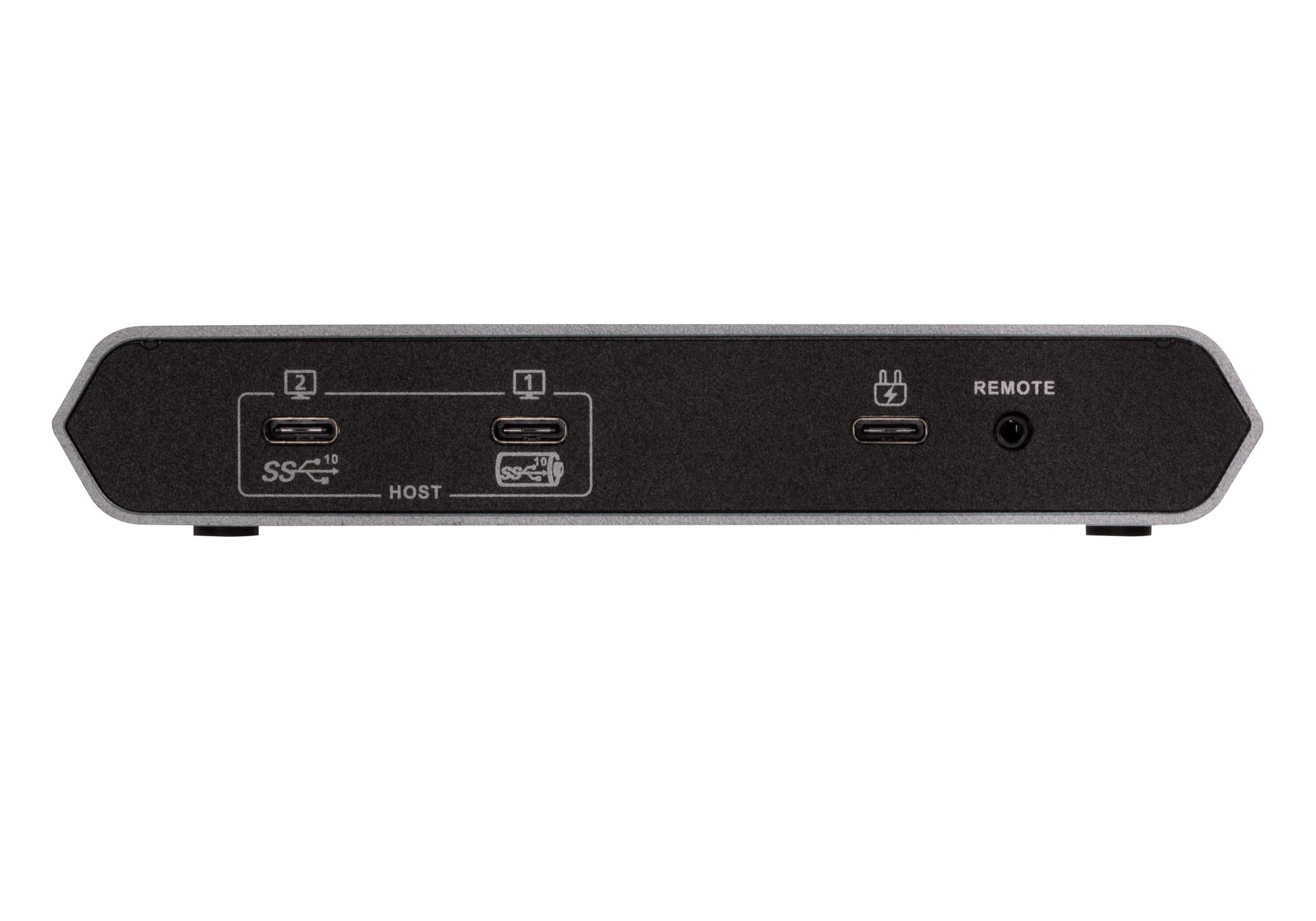 ATEN 2-Port USB-C Gen 2 Sharing Switch – Stromdurchgang, Silber