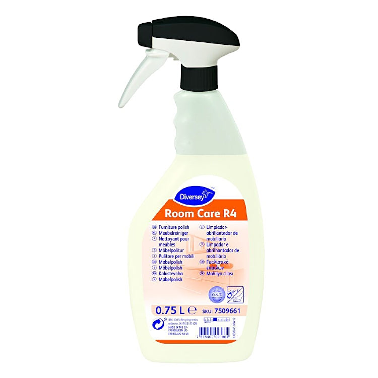 Diversey Room Care R4 Holz-/Möbelpflege – für Holz- und Kunststoffoberflächen – Sprühflasche – 750 ml
