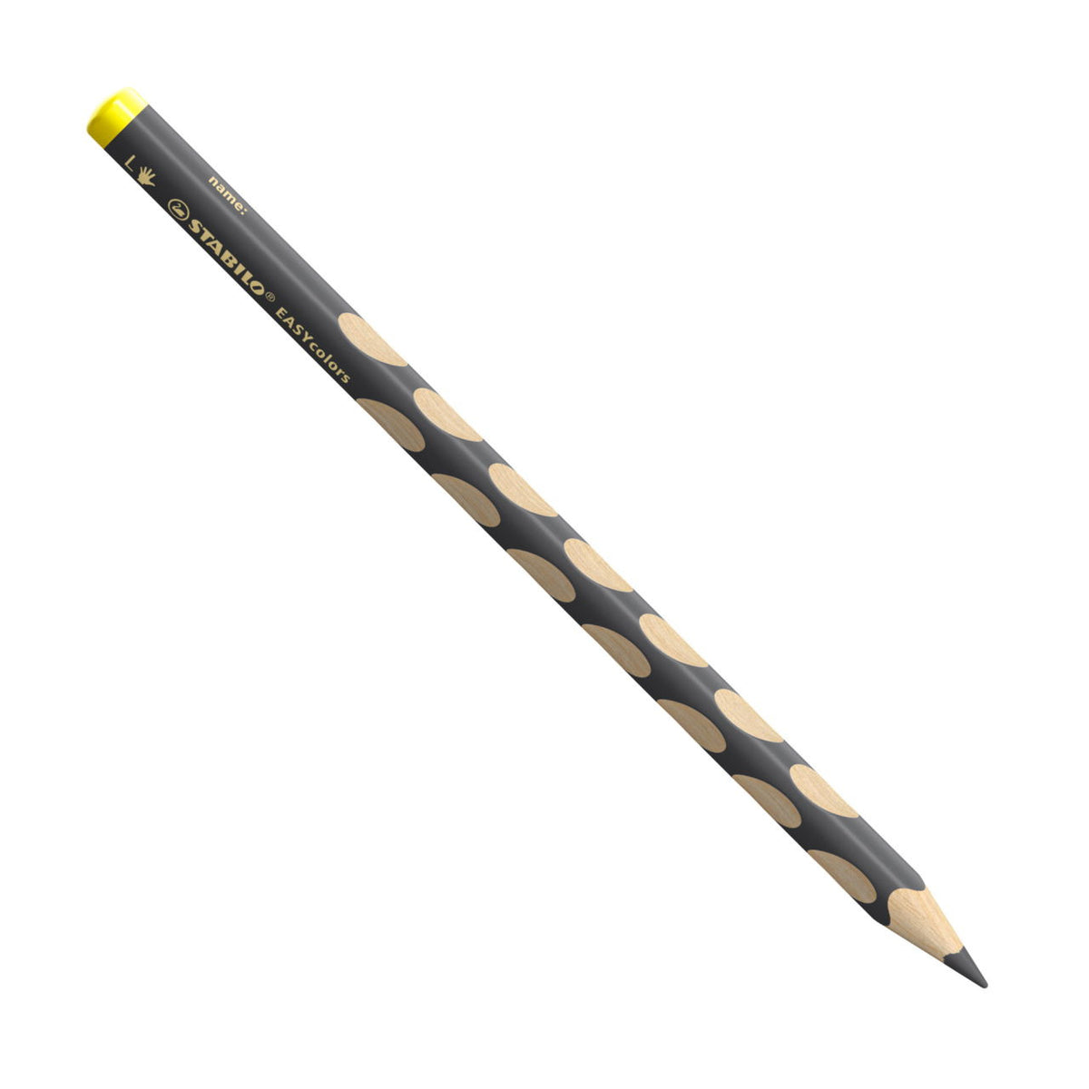 STABILO Buntstift EASYcolors L – Einzelstift Grau, Dreikant, Minen-Ø 4,2 mm