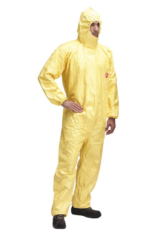 Dupont tychem DuPont – Schutzanzug Tychem 2000 C – XXL, 1 Stück – Gelb, Tyvek, mit Kapuze, Daumenschlaufen