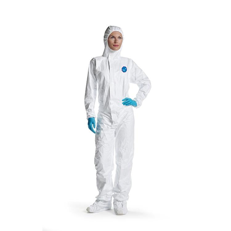 DuPont Tychem – Schutzanzug Tyvek 500 Labo – XL – Weiss, Tyvek, mit Kapuze und Gummizug