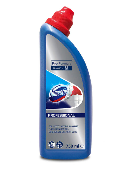 Diversey Domestos Professional Bad-/Kalkreiniger für Fugen/Fliesen – Gel, Flasche – 750 ml