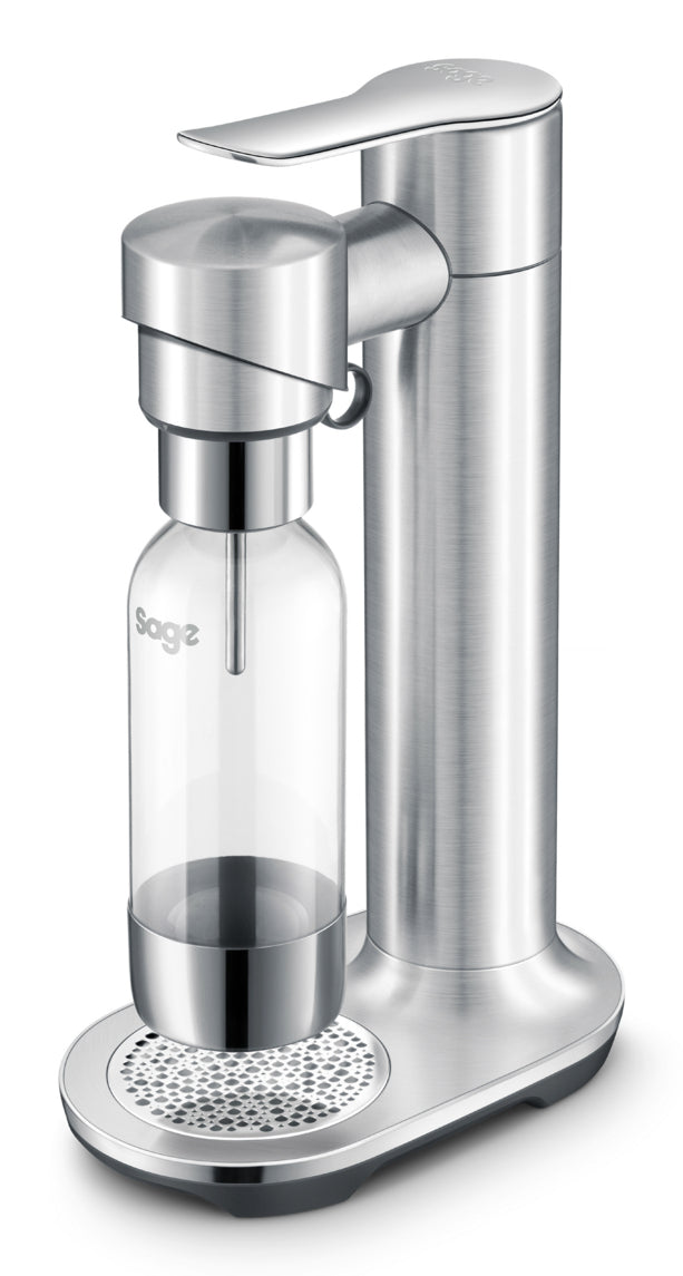 Sage Carbonator inFizz Wassersprudler – inkl. 1 Flasche (Kunststoff), für 0,6 l CO₂-Zylinder, Schwarz, BTR
