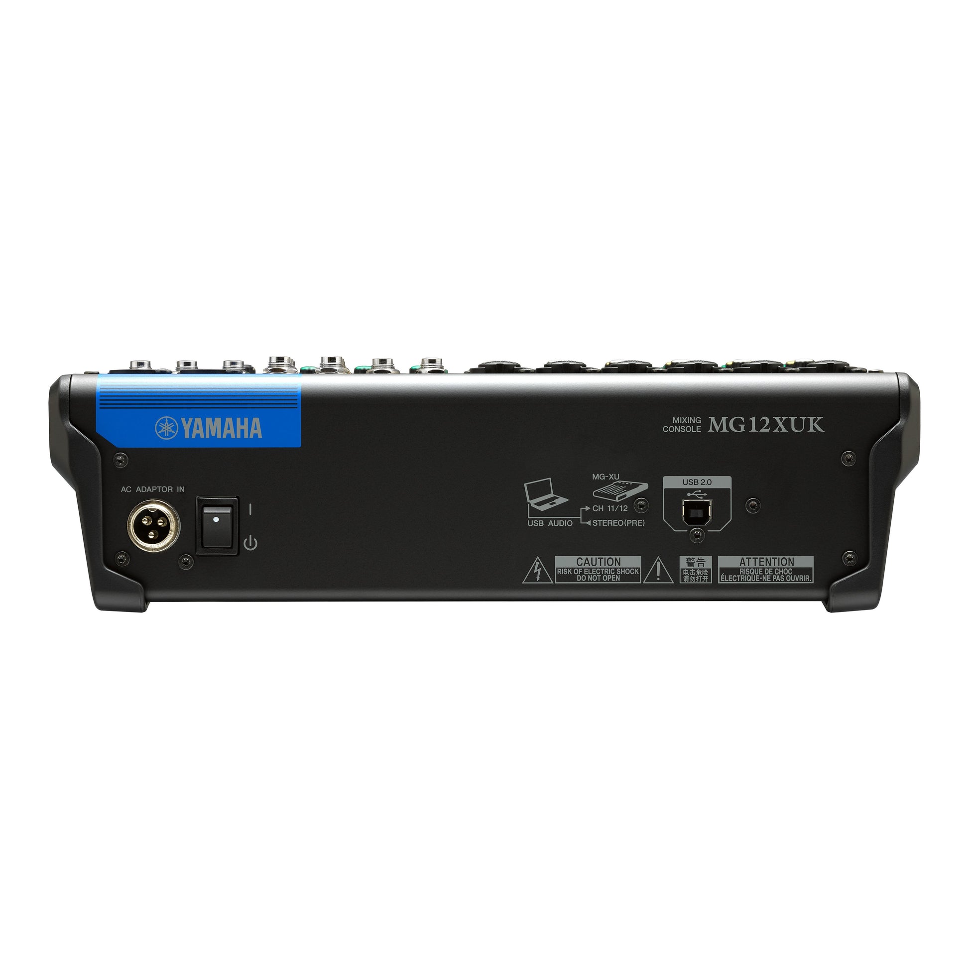 Yamaha MG12XUK – 6-Kanal Mischpult, USB-Audio, Effekt-Sektion, Schwarz