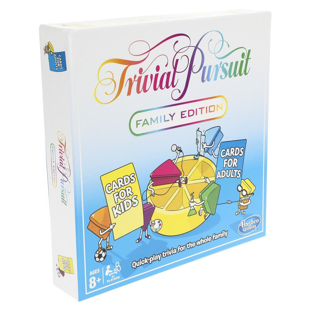 Hasbro Trivial Pursuit Familienausgabe – Quiz- & Wissensspiel, 2–6 Spieler, ab 8 Jahren, 45 Min., DE