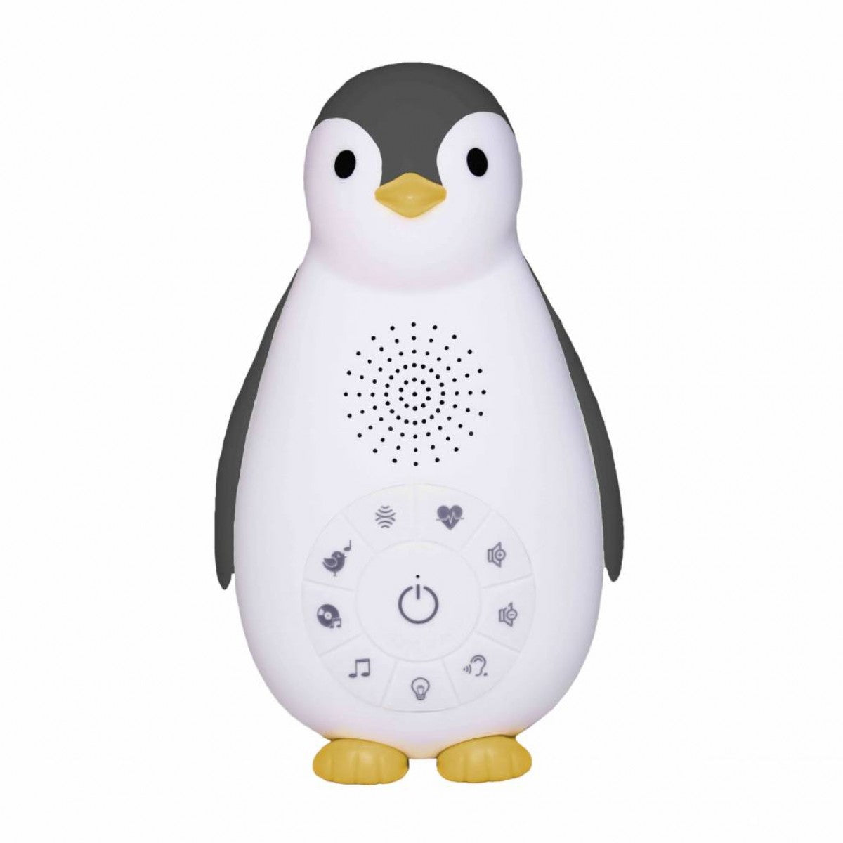 ZAZU Nachtlicht Zoë – neutralweiss, akkubetrieben, dimmbar, 7 Melodien & Bluetooth – Grau