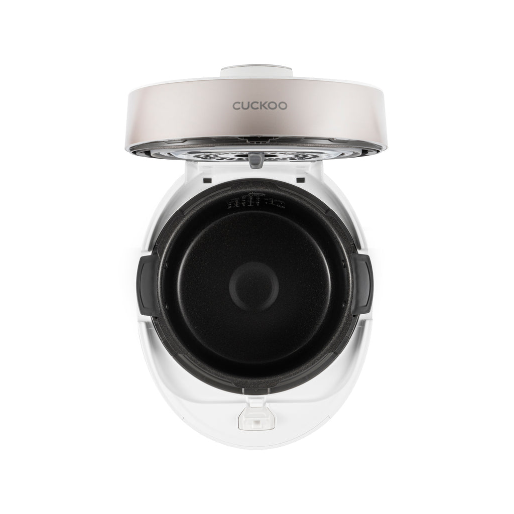 Cuckoo Reiskocher CRP-ST0609F – 1,08 l, 880 W, Warmhaltefunktion – Champagner/Weiss