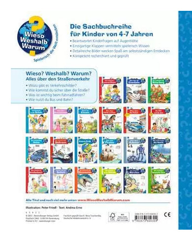 Ravensburger Buch – Wieso? Weshalb? Warum? – Alles über den Strassenverkehr (Band 50), 16 Seiten