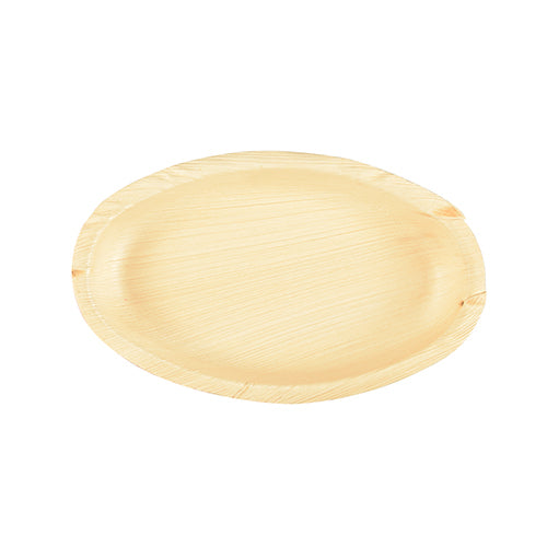 Papstar Schale Pure, Palmblatt, Oval – 300 ml, 125 × 200 × 30 mm, Natur – 25 Stk.