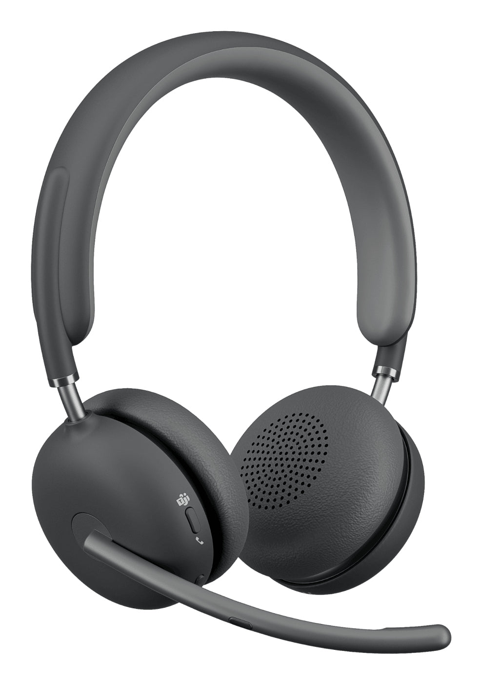 Logitech Zone Wireless 2 Office-Headset – On-Ear, Stereo, Kabel + BT, ANC, MS Teams zertifiziert, Graphit