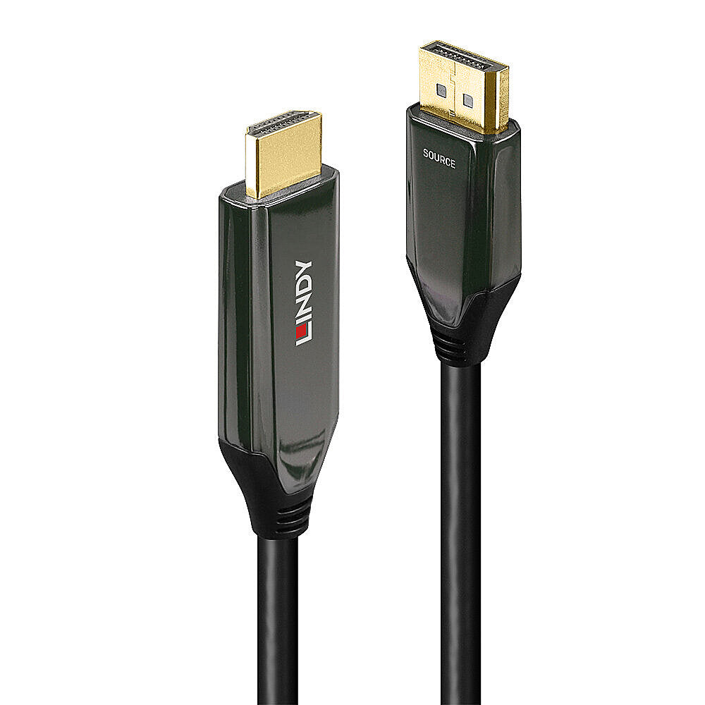 Lindy DisplayPort auf HDMI Adapter, DP 1.4, 2 m, aktiv