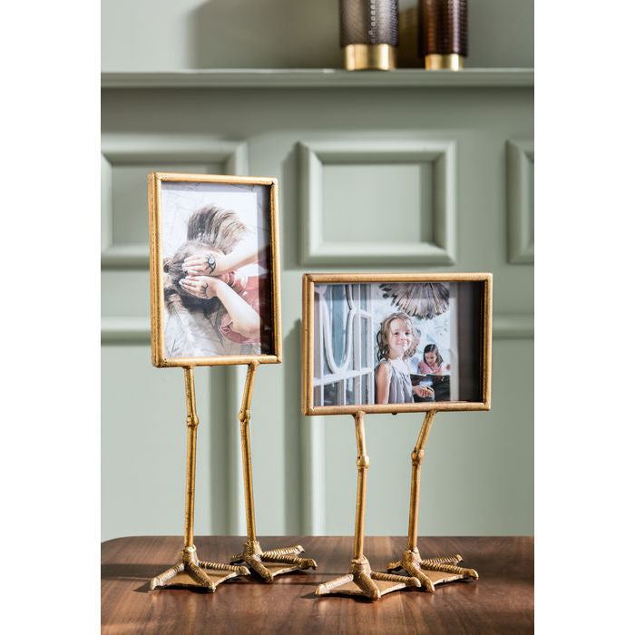 KARE Design Bilderrahmen – für 13 × 18 cm – Glas & MDF & Metall, Gold
