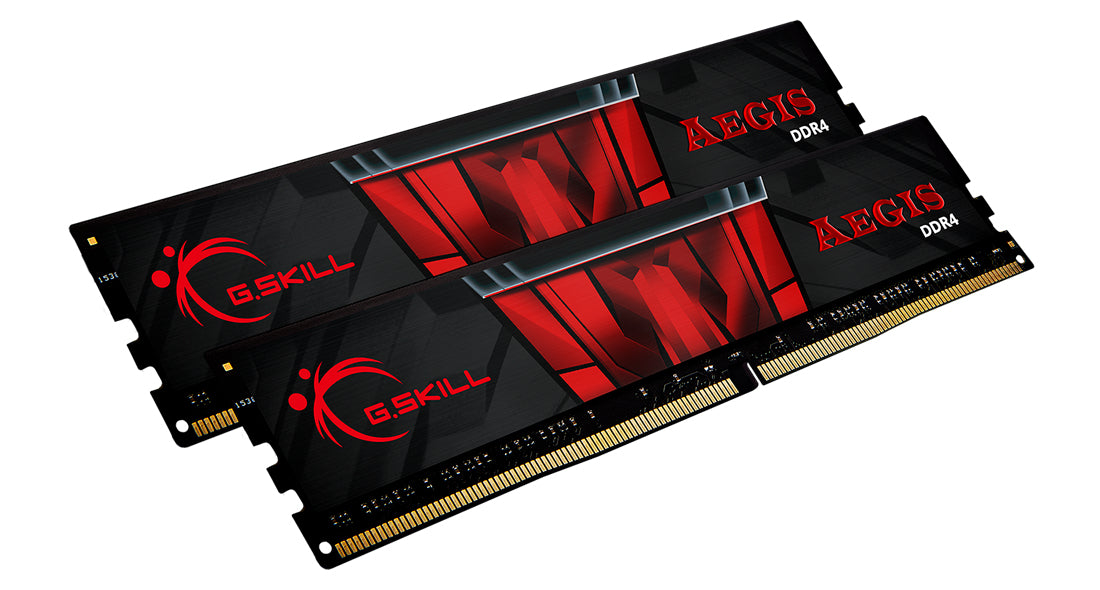 G.Skill Aegis F4-3200C16D-32GIS – Arbeitsspeicher – 32 GB (2×16 GB), DDR4, 3200 MHz, CL16, 288-poliger DIMM, 1,35 V