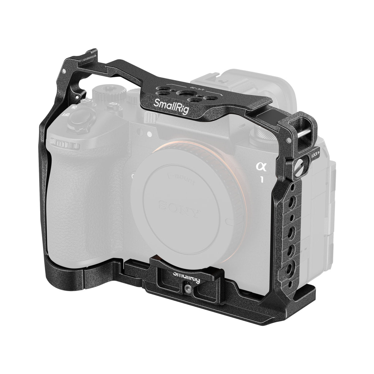 SmallRig 5642 Cage – Aluminium, 152 × 63,9 × 109,5 mm, 1/4" & 3/8" – für Sony Alpha 1 II, Alpha 9 III