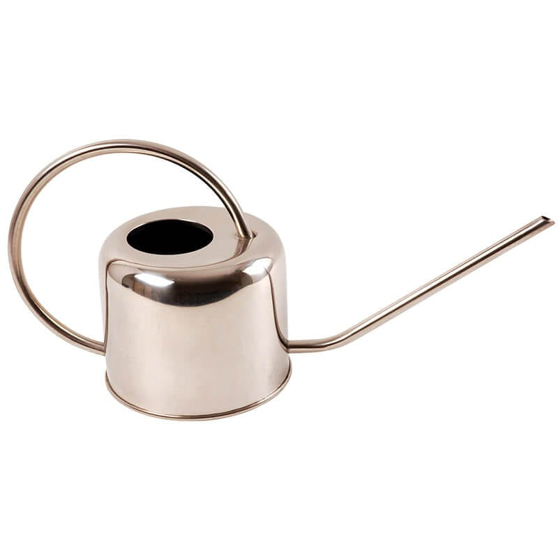 Esschert Design Giesskanne – 1 L – Edelstahl – Silber – 36,0 × 13,1 × 17,5 cm