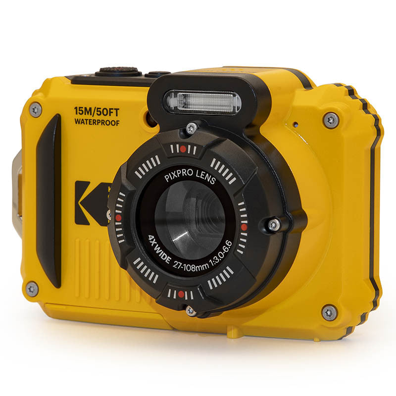 Kodak PIXPRO WPZ2 – Unterwasserkamera, wasserdicht bis 15 m, 4×, 16 MP, 1080p, Gelb