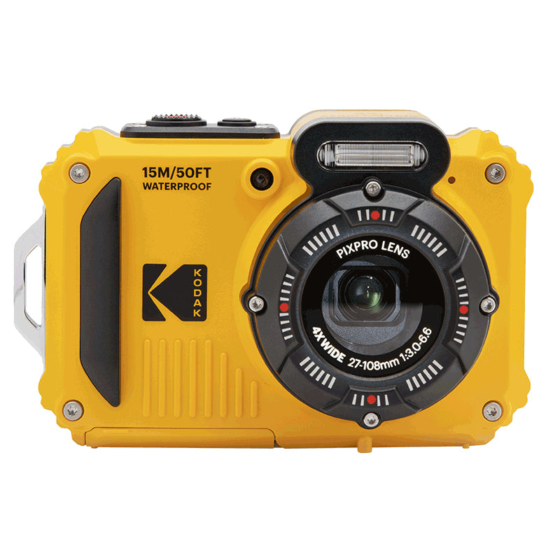 Kodak PIXPRO WPZ2 – Unterwasserkamera, wasserdicht bis 15 m, 4×, 16 MP, 1080p, Gelb