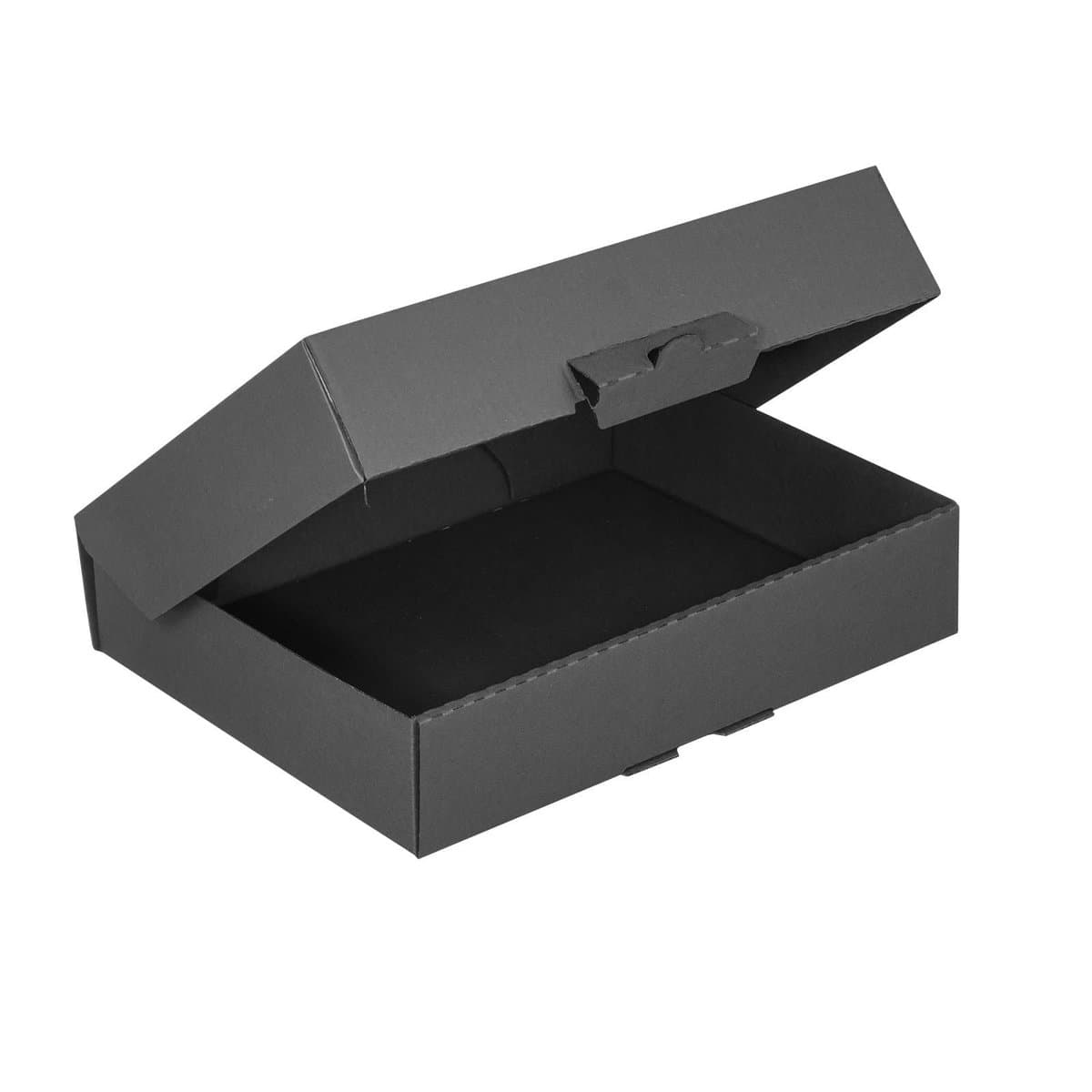 Brieger Versandkarton – 155 × 110 × 16 mm, 1,5 mm, schwarz