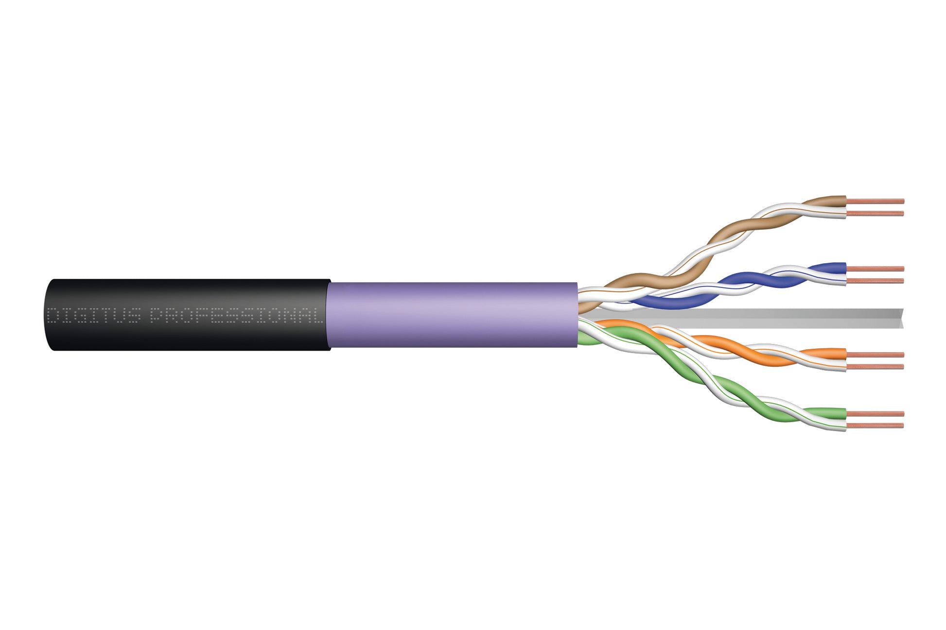 Digitus CAT.6 Installationskabel – 500 m, BL/PU, U/UTP, 250 MHz