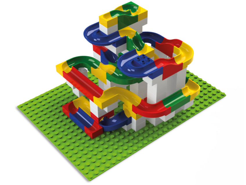 Hubelino Kugelbahn – 128-teilig – 43,5 × 11,0 × 28,5 cm – ab 4 J. – ABS-Kunststoff – mehrfarbig