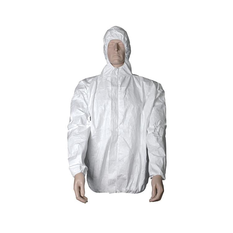 DuPont Tyvek – Jacke mit Kapuze 500 Jacket – Weiss, Tyvek – EN 1149-5, Reissverschluss