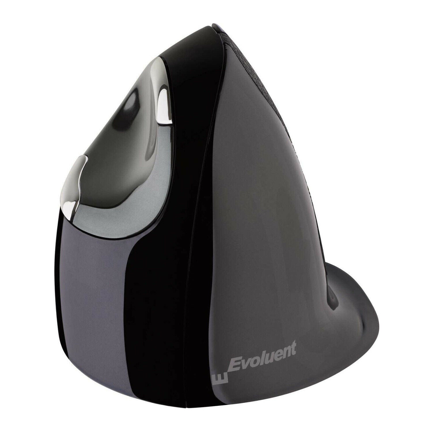 Evoluent Vertical Mouse D Ergonomische Maus – kabellos, 2,4 GHz (USB-A), für Rechtshänder, vertikal, grau