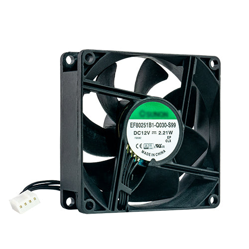 QNAP FAN-8CM-T01 – PC-Lüfter 80 × 80 × 25 mm, PWM, 3800 U/min, Schwarz