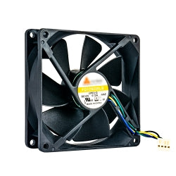 QNAP FAN-9CM-T01 – PC-Lüfter 92 × 92 × 25 mm, PWM, 2400 U/min, Schwarz