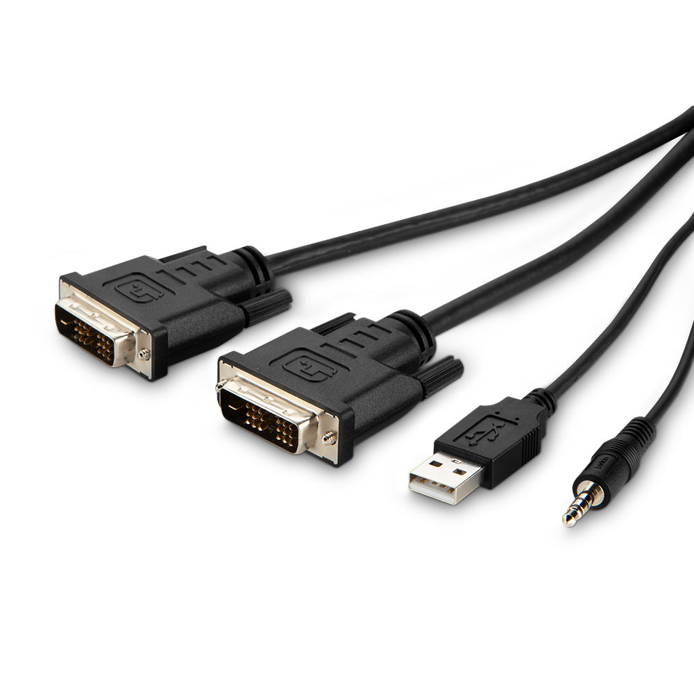 Belkin DVI-Multiport-Adapter – HDMI + USB-A + Audio, 15 cm