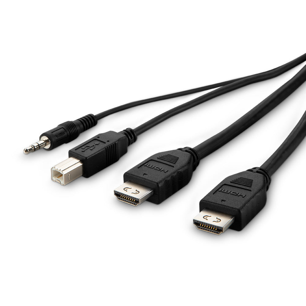 Belkin DVI-Multiport-Adapter – HDMI + USB-A + Audio, 15 cm