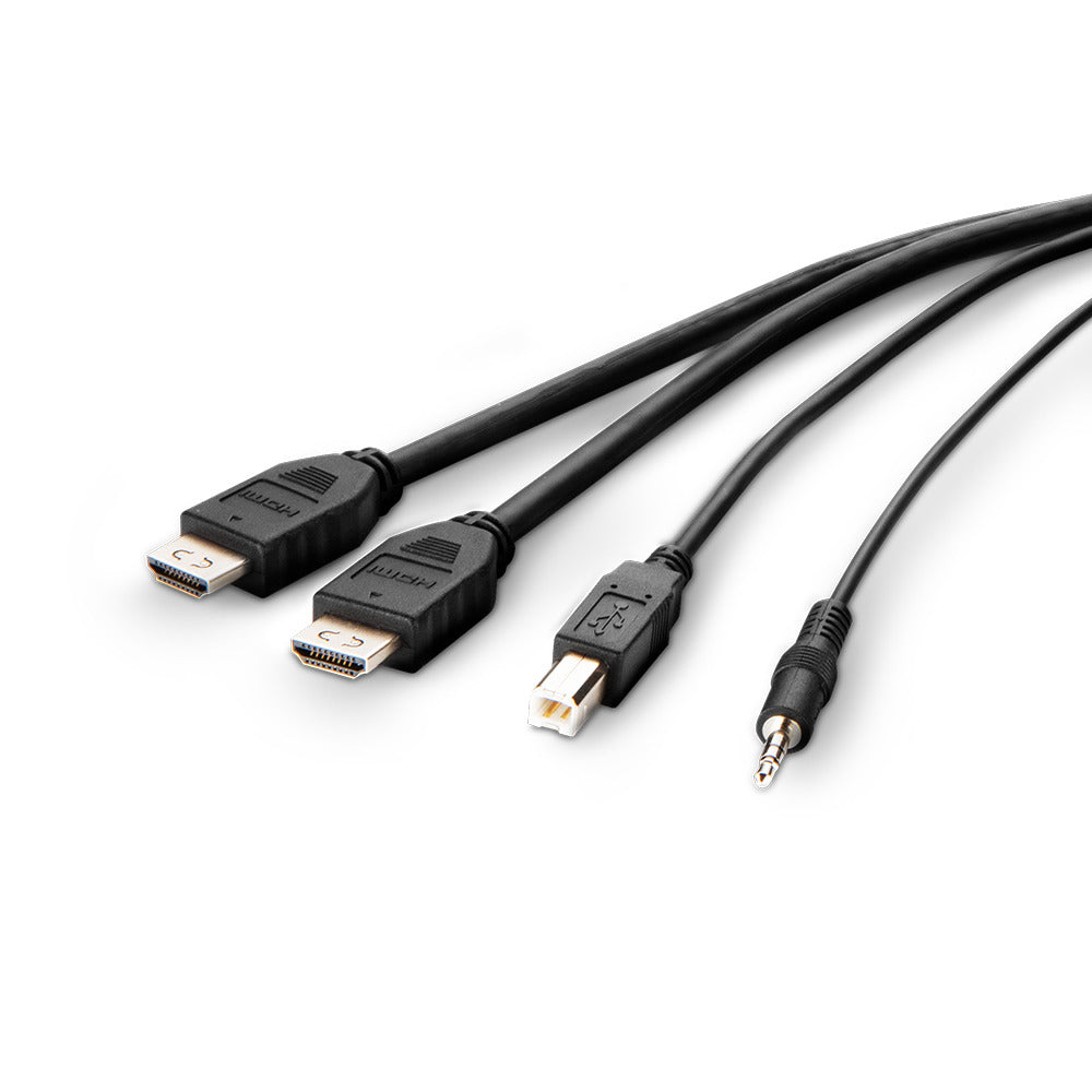 Belkin HDMI M/M, USB A/B, Audio Datenkabel – 0,254 m