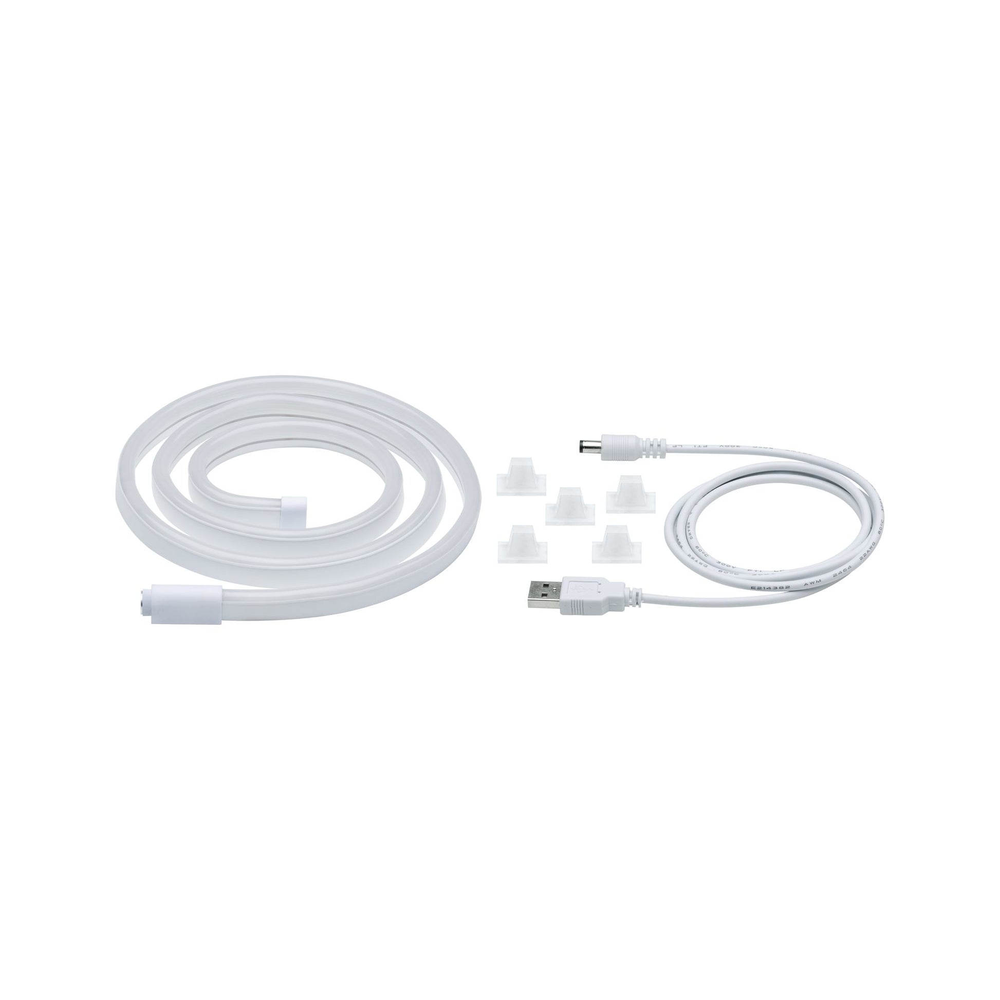 Paulmann LED-Strip Neon Colorflex – 1 m, orange, 4,5 W, USB, weiss