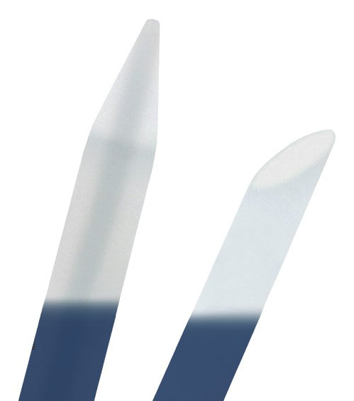 Ailoria Nagelfeilenset CONTOUR LUXE – 5 Stk – blau – Glas, Kunststoffetui