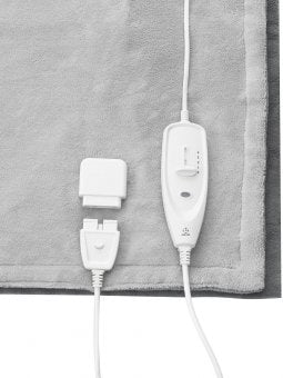 Medisana Wärmedecke HB675 – 4 Stufen, 3 h Abschalt-Timer – 150 × 200 cm – Mikrofaser, Grau