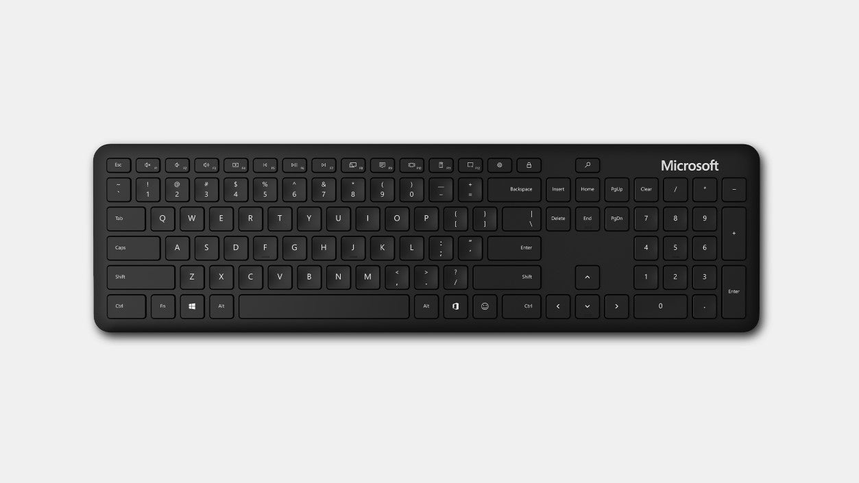 Microsoft Tastatur – Membran – Bluetooth 5.0 – AZERTY (BE) – Schwarz