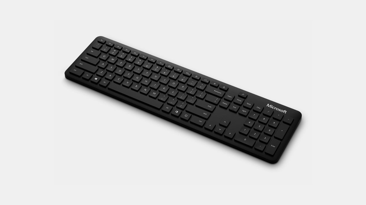 Microsoft Tastatur – Membran – Bluetooth 5.0 – AZERTY (BE) – Schwarz