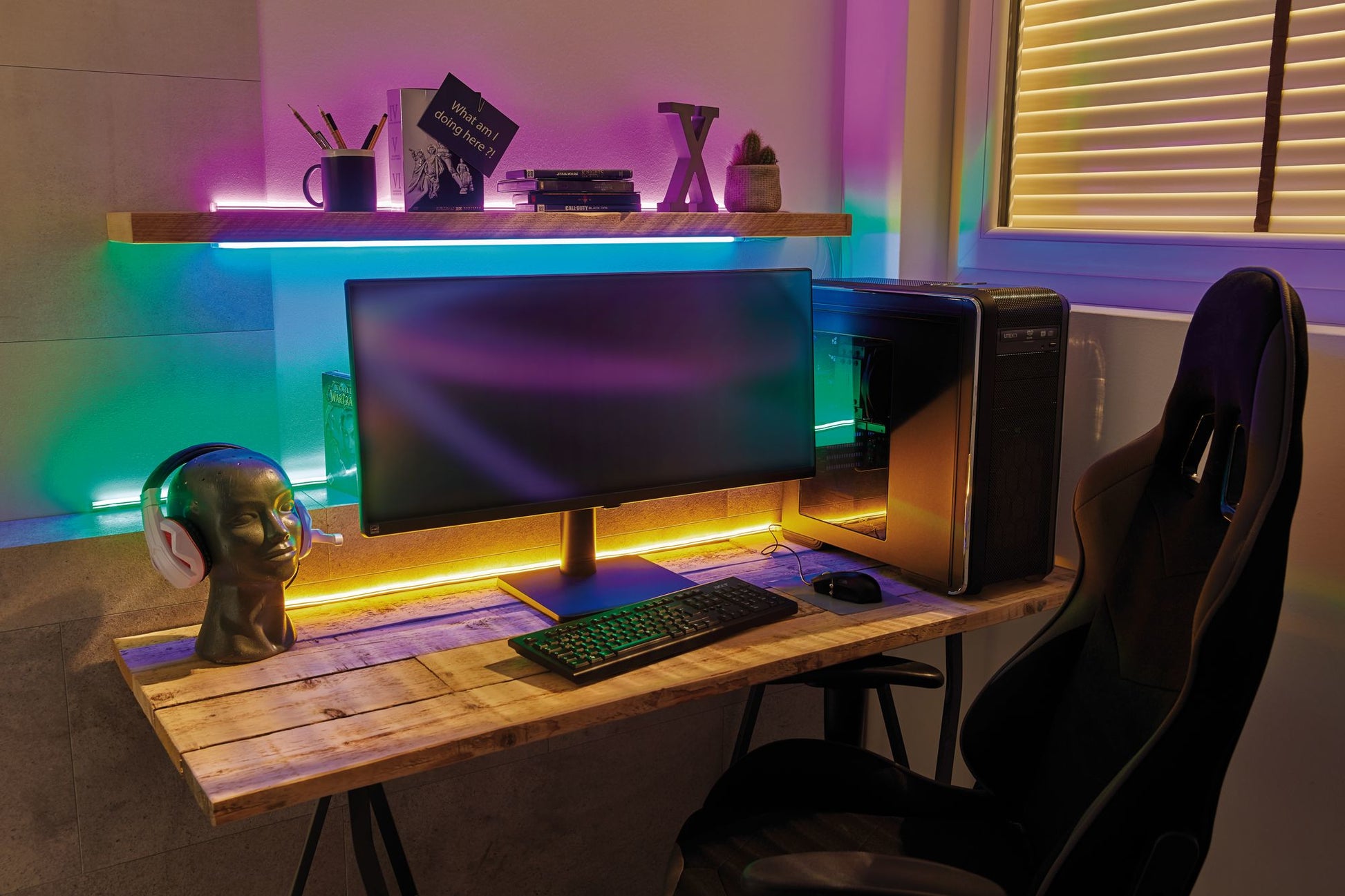 Paulmann LED-Strip – 1 m, 10 lm, 4,5 W, pink, weiss, USB