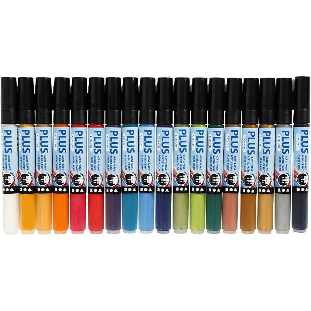 Creativ Company Acrylmarker – mehrfarbig, 18 Stück