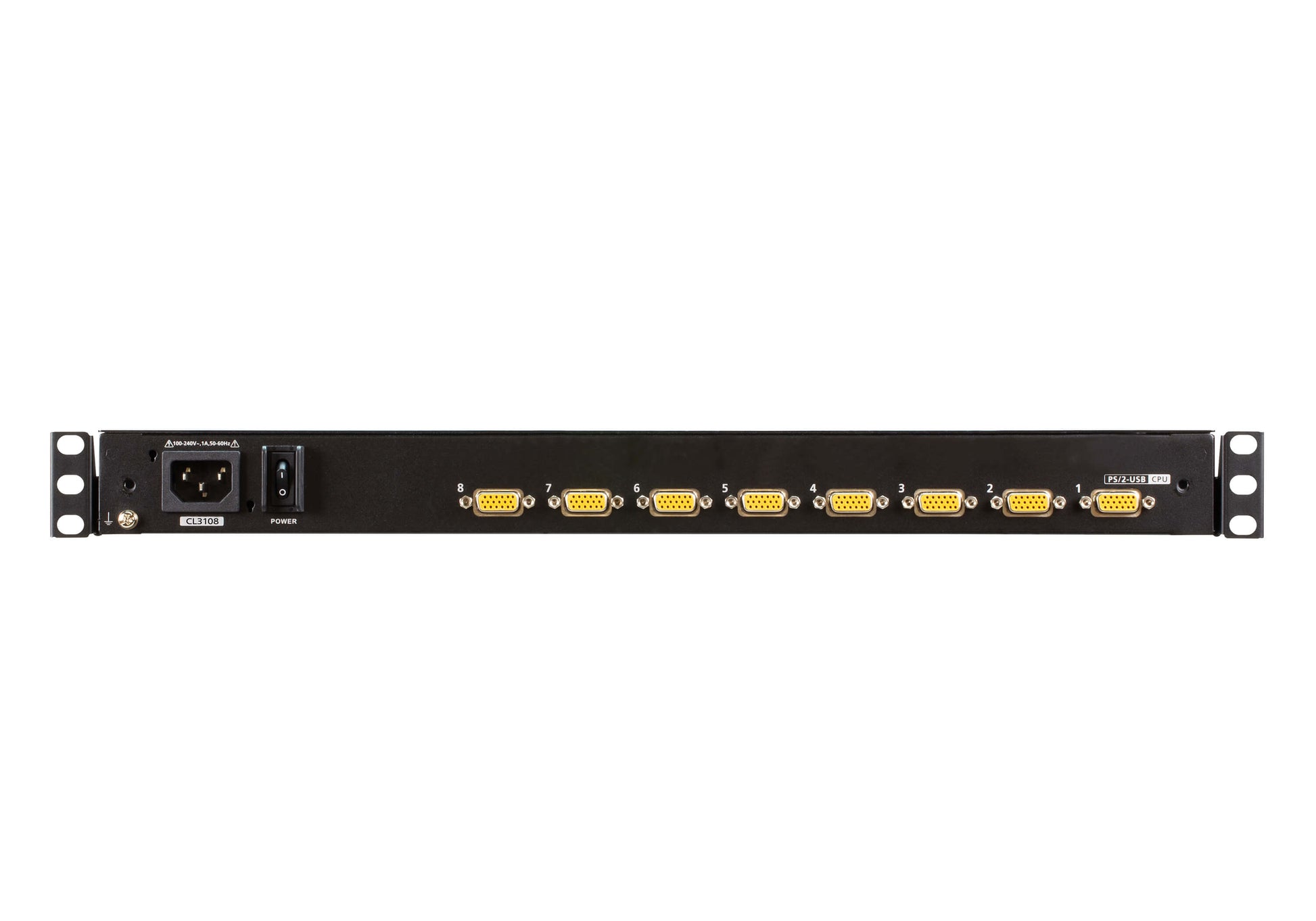 ATEN CL3108NX – KVM-Switch – 19" Rack, 1U, 18,5" LCD, Schwarz