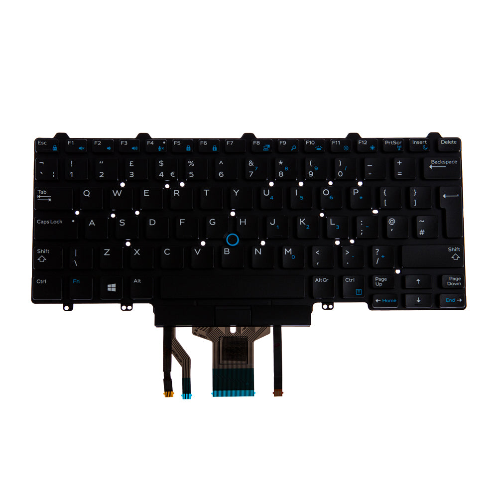 Origin Storage Notebook-Ersatztastatur – QWERTY (UK-INT) – Schwarz – für Dell Latitude 5400/5401