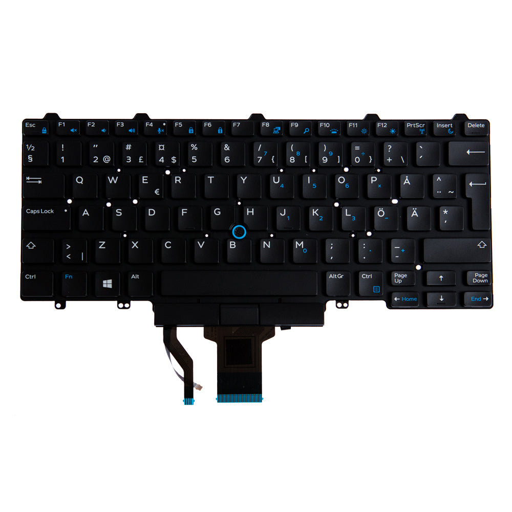 Origin Storage KB-7P1J2 – Notebook-Ersatztastatur – QWERTY (Nordisch) – für Dell Latitude 7414