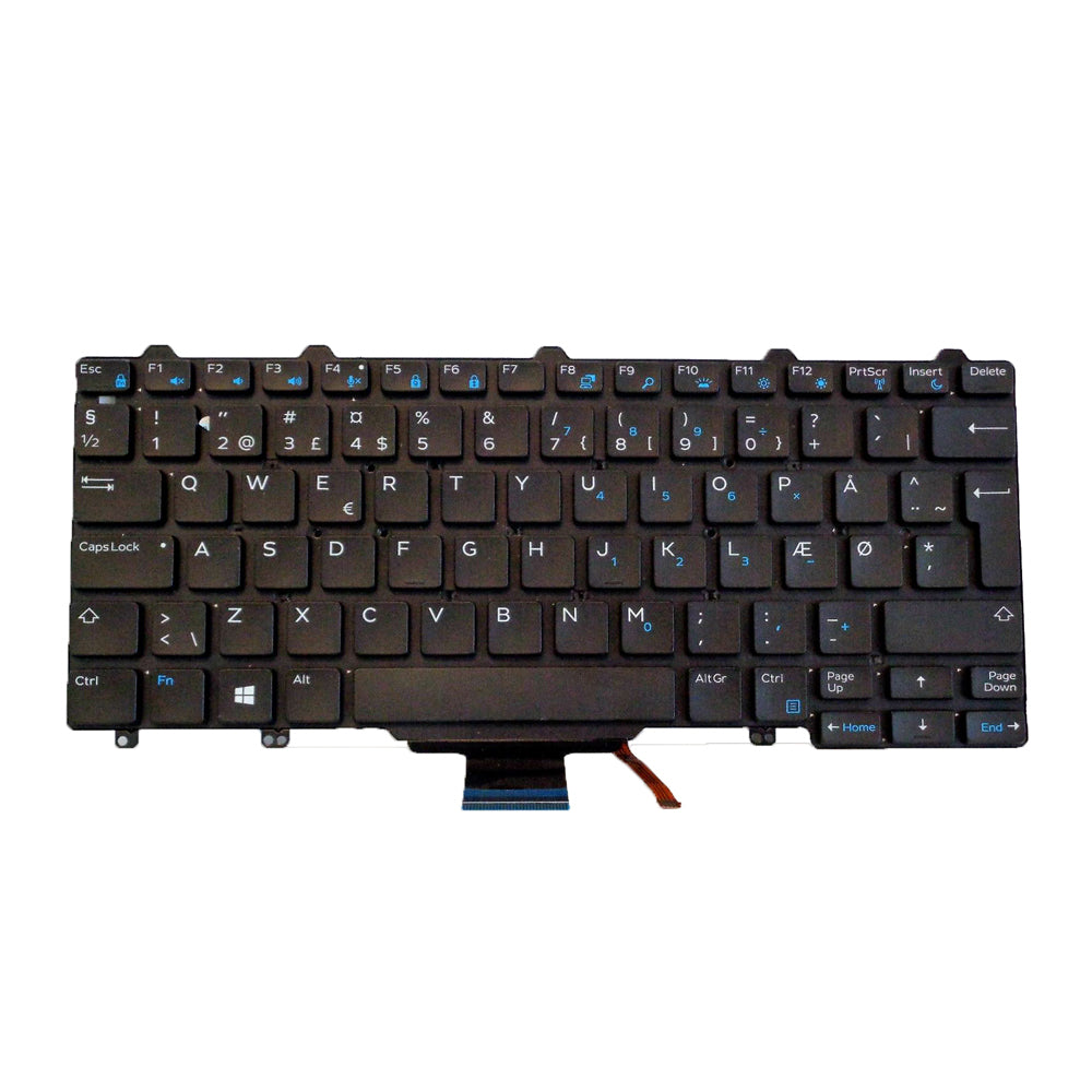 Origin Storage Notebook-Ersatztastatur – QWERTY (DK) – beleuchtet – 83 Tasten – für Dell Latitude 5490